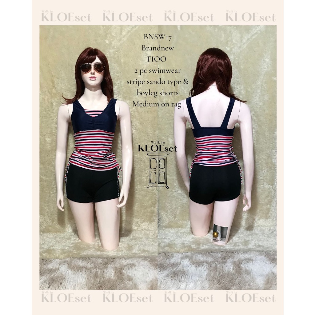 2 pc swimsuit with shorts clearance
