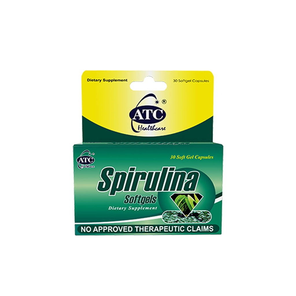 ATC Spirulina 30 Softgel Capsule Shopee Philippines