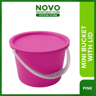 Novo Mini Pail Bucket with Lid Cover Small Cleaning Bucket / Timba / Balde