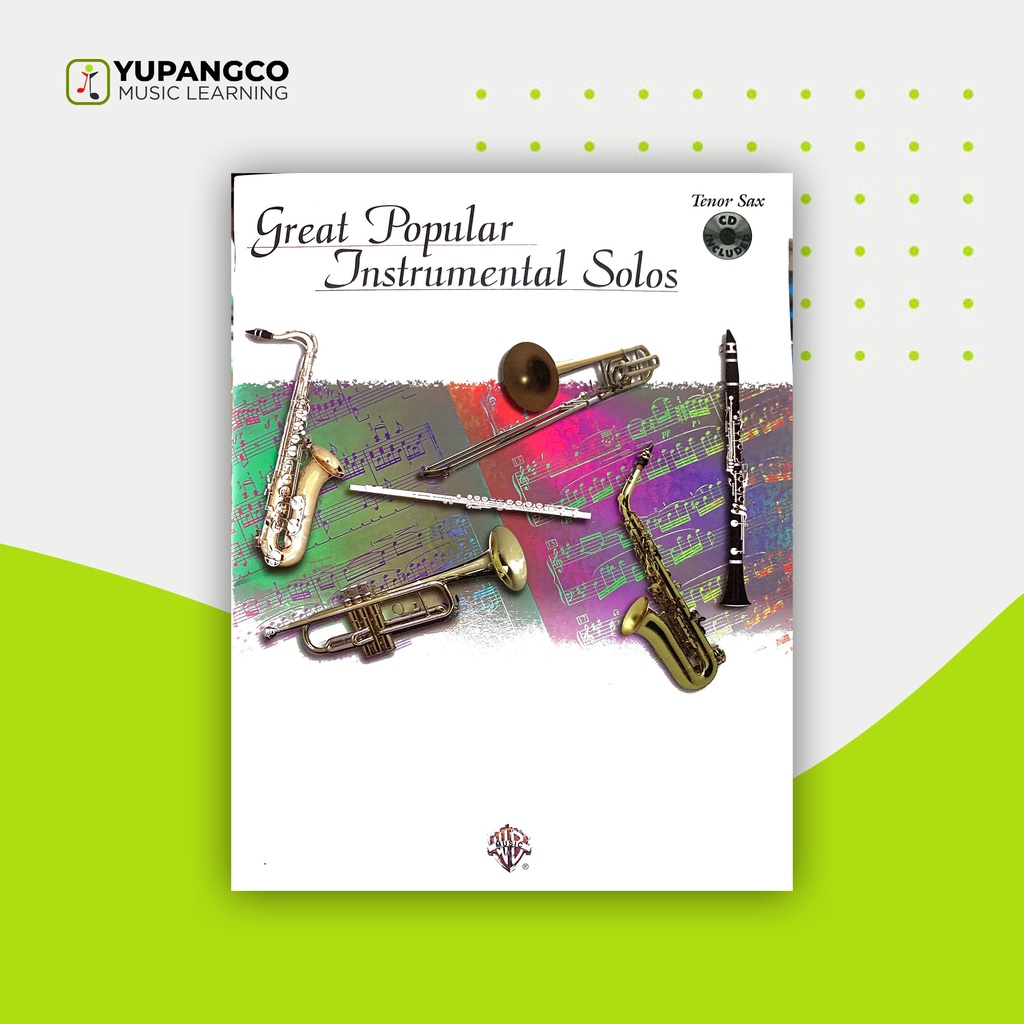 GREAT POPULAR INSTRUMENTAL SOLOS for Tenor Saxophone Book IMPORTED BOOK