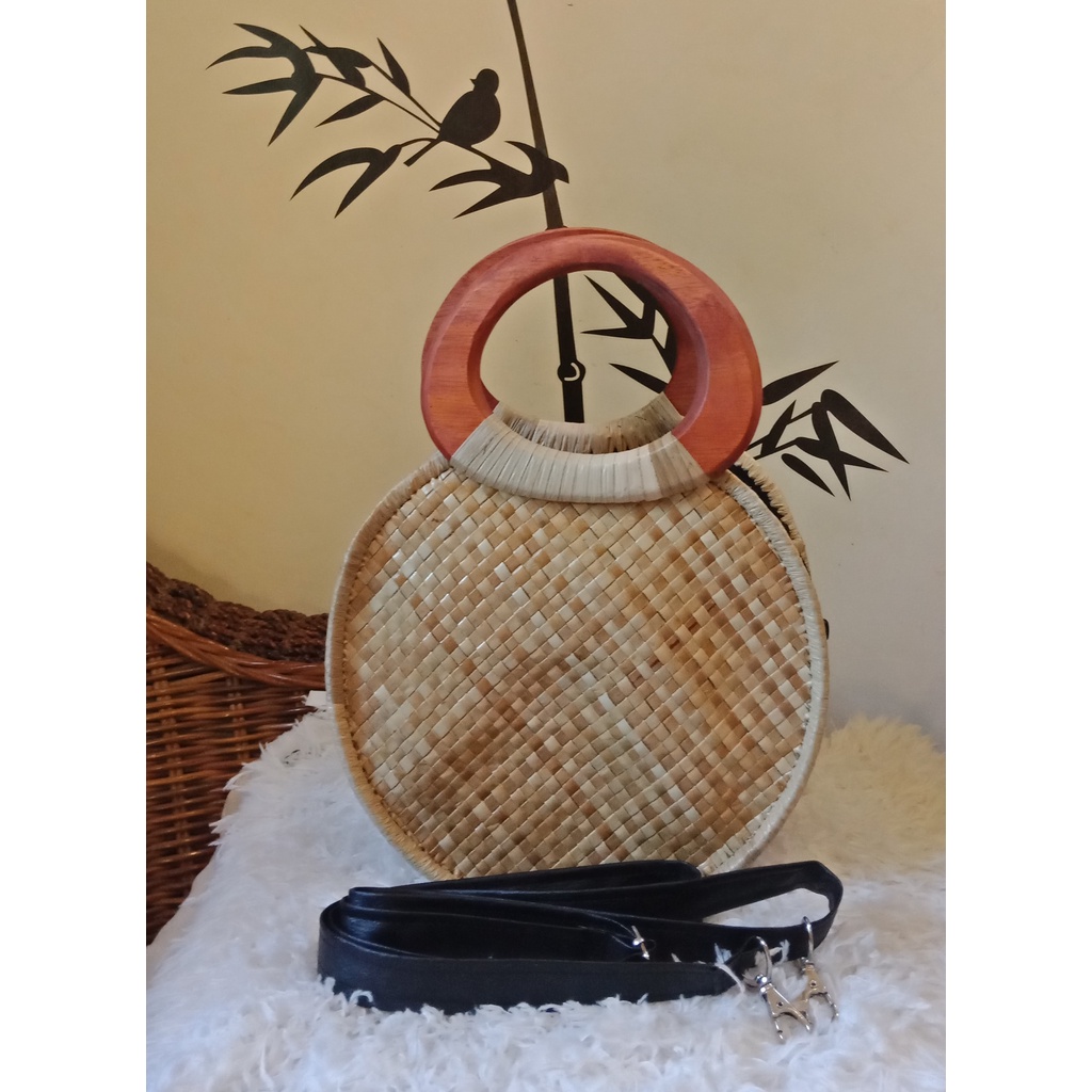 Banig Round Native Sling Bag Native Bag Pandan Handbag Hand Bag