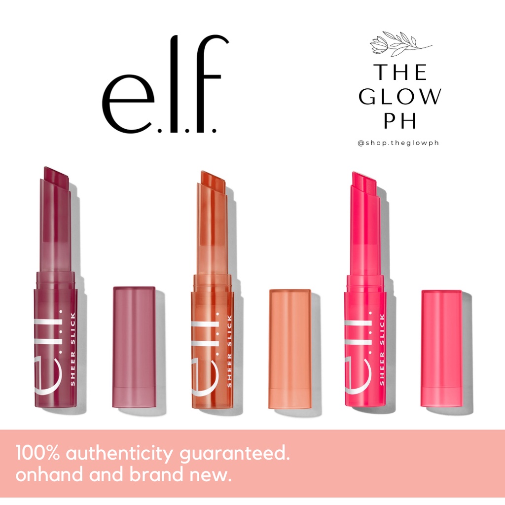 ELF e.l.f. Cosmetics Sheer Slick Lipstick | The Glow PH | Shopee ...