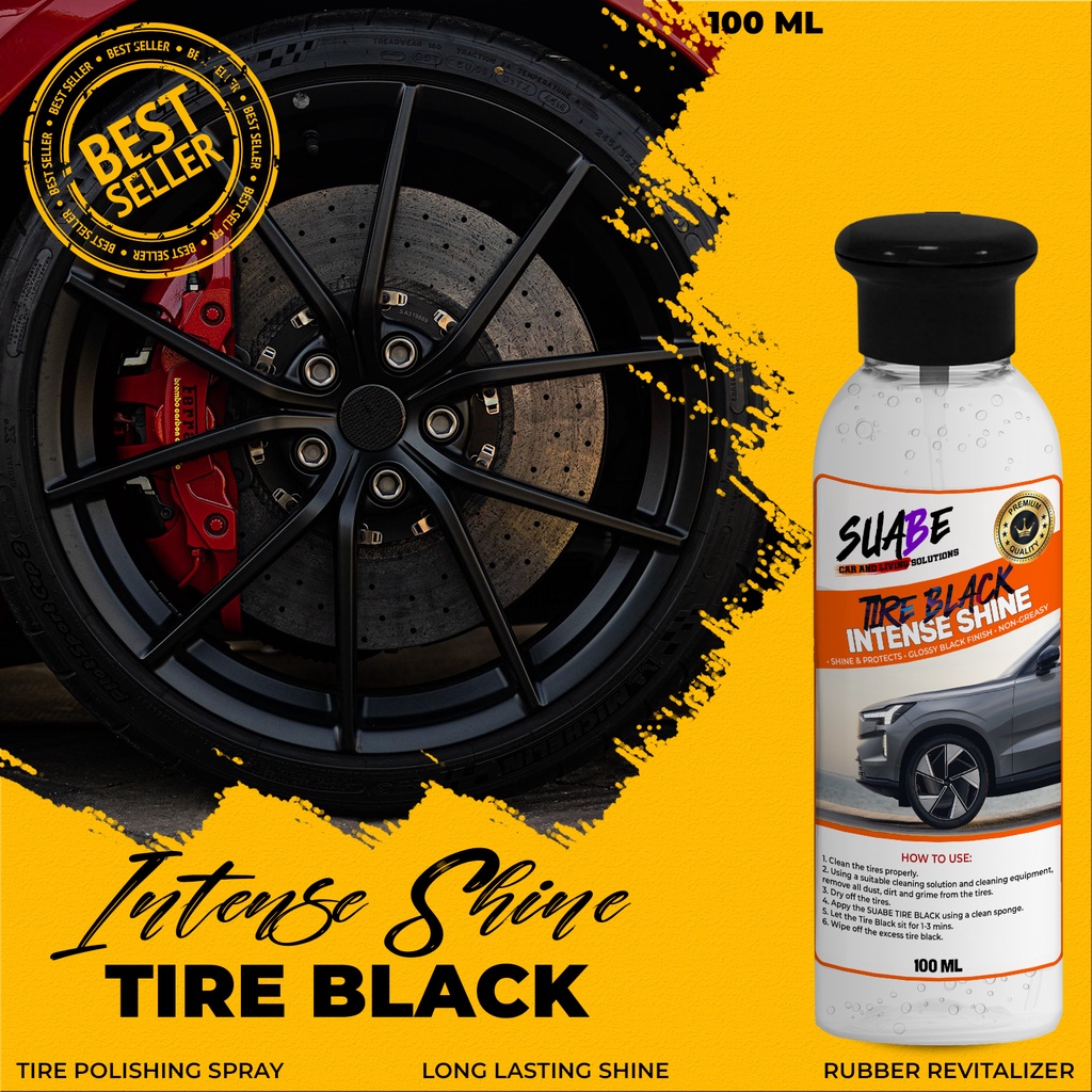 TIRE BLACK CLEANER 100ML Tire Black / Tire Gloss / Tire Polish