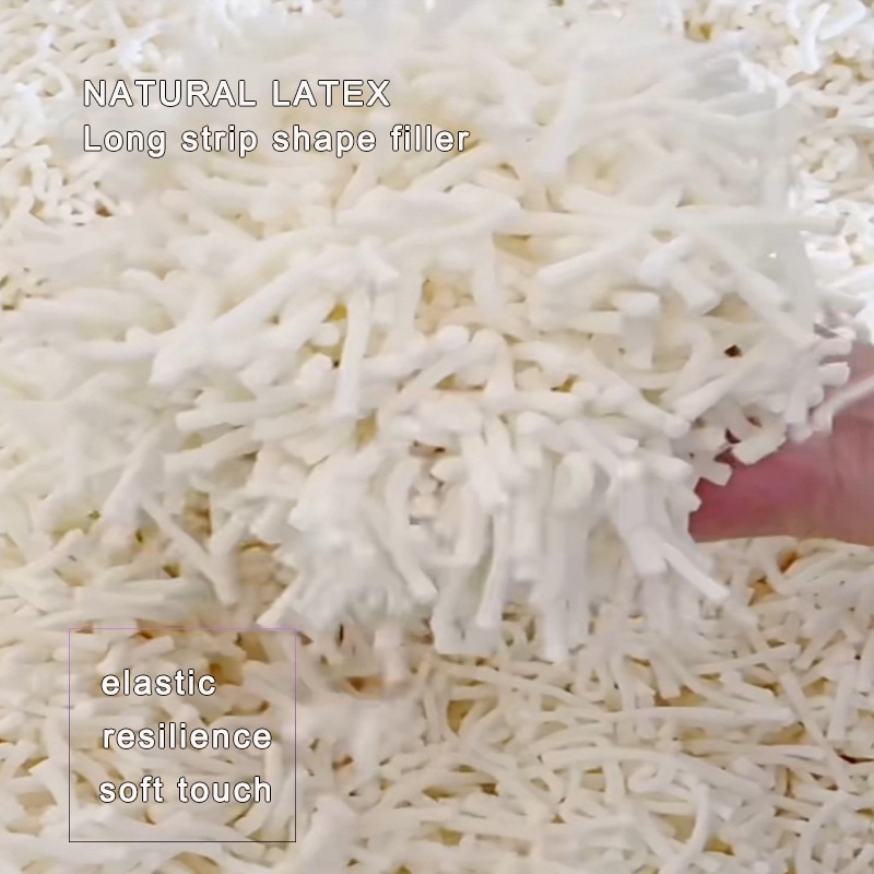 DIY cushion&pillow&sofa stuffing long strip shaped natural latex lumps