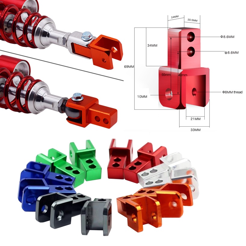 Alloy Shock Absorber Height Extension Extender Suspension Riser Mono