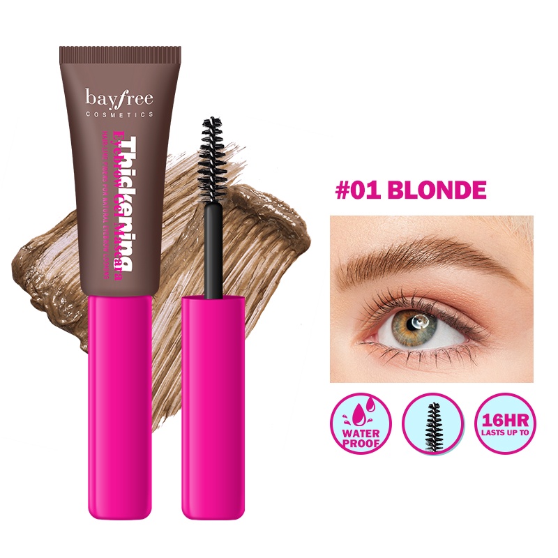 Bayfree Eyebrow Gel With Brush Brow Tinted Dye Waterproof And Long