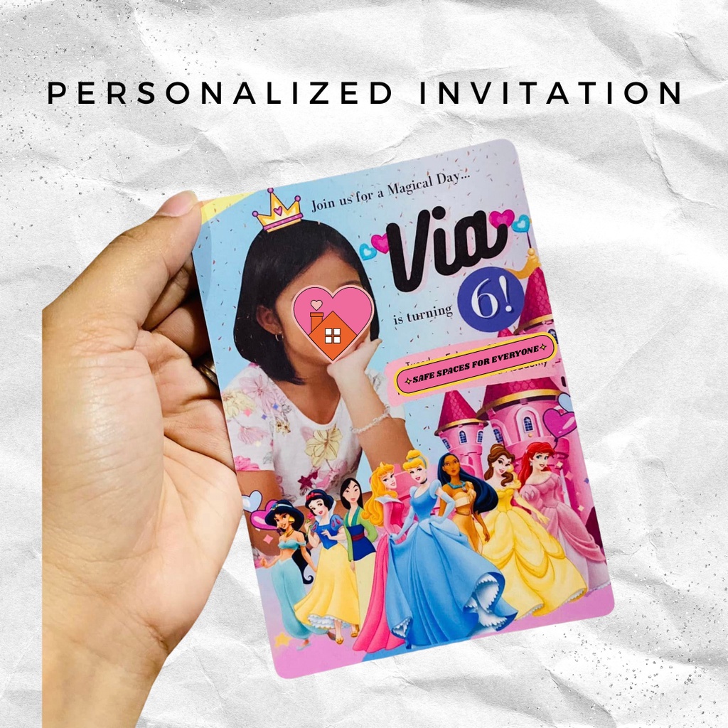 Personalized Invitation | 4R Size | Shopee Philippines