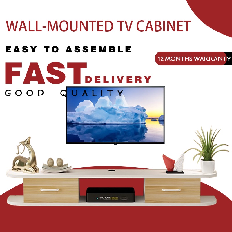 With drawer wallmounted TV hanging combination wall TV hanging