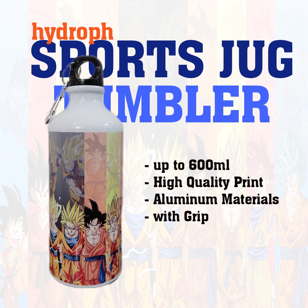 ANIME INSPIRED SPORTS JUG / TUMBLER / DRAGONBALL GOKU DESIGN 600ml