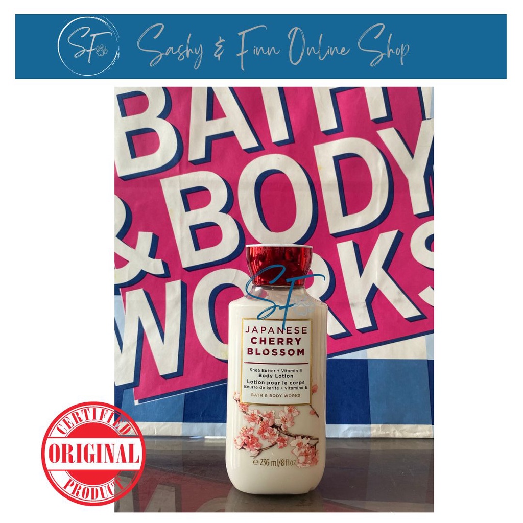 JAPANESE CHERRY BLOSSOM Bath and Body Works Body Lotion Shopee