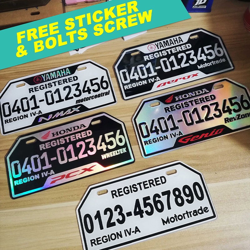 Customizable Temporary Plates for your Motorcycle Acrylic Plate 3mm