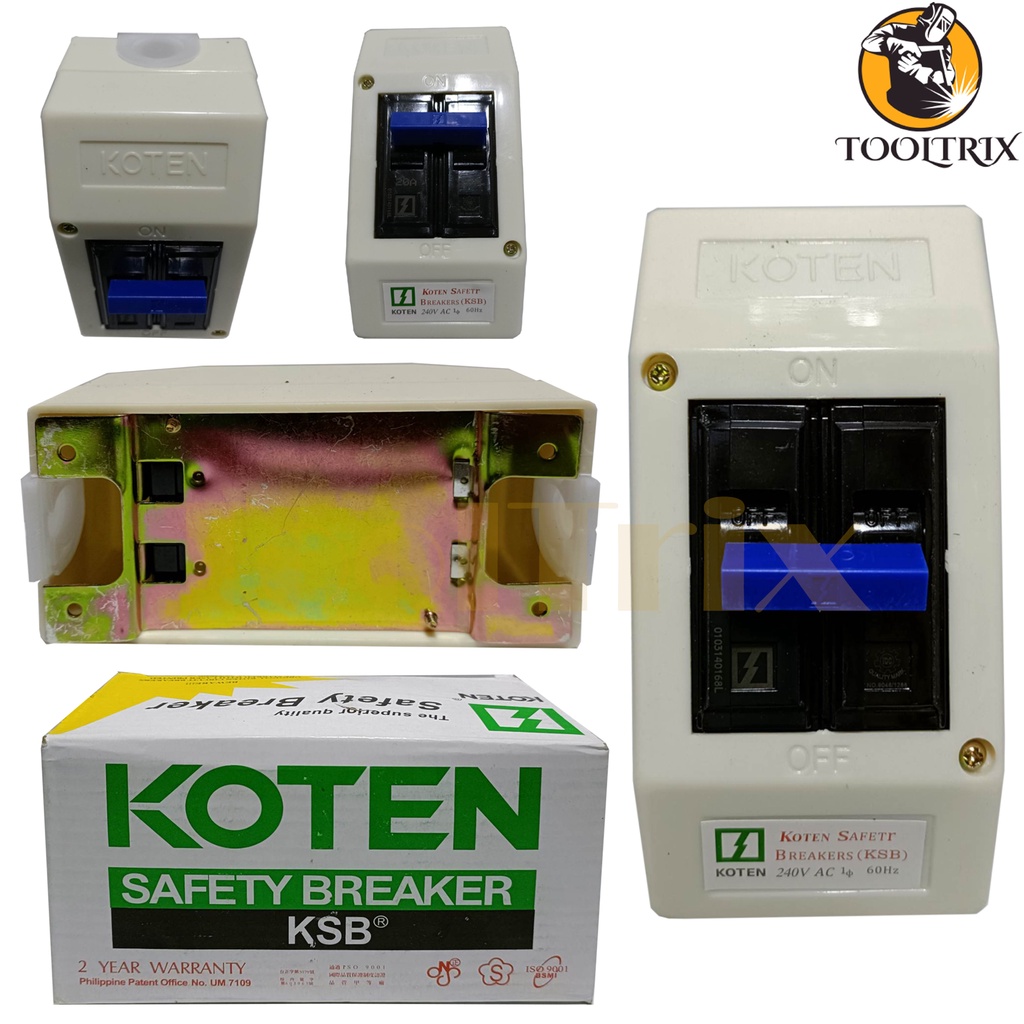 Safety Breaker with housing KOTEN 20A, 30A, 60A {Sold per pc} | Shopee ...