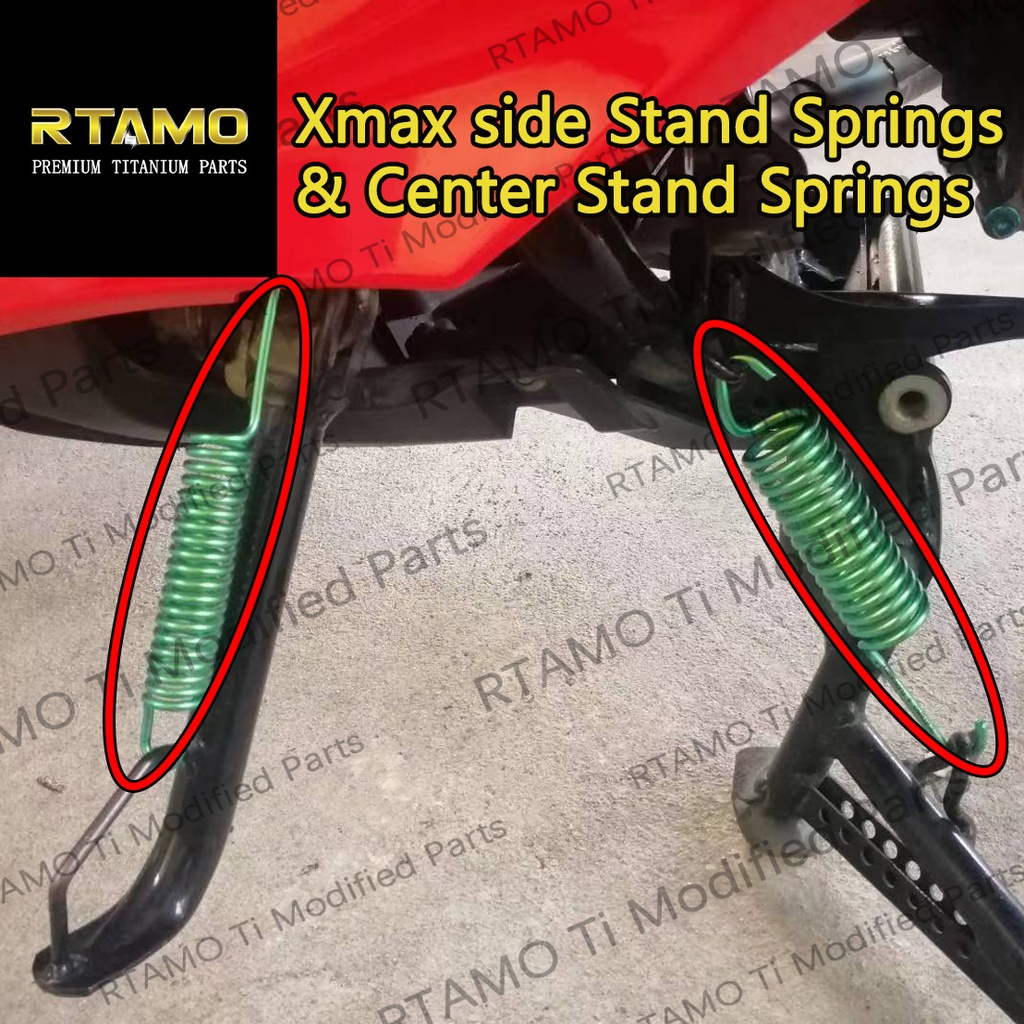 RTAMO Titanium Gr5 Xmax 300 Xmax 250 Side Stand Springs Center Stand