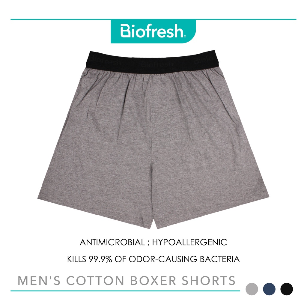 Biofresh Men's Antimicrobial Cotton Boxer Shorts 1 piece UMBB0101 ...