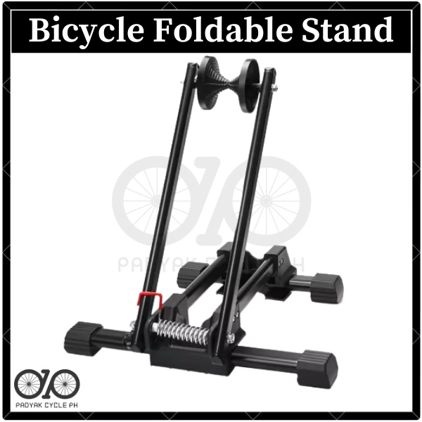 Foldable Parking Stand Bicycle Bike Stand Floor Parking Rack Wheel