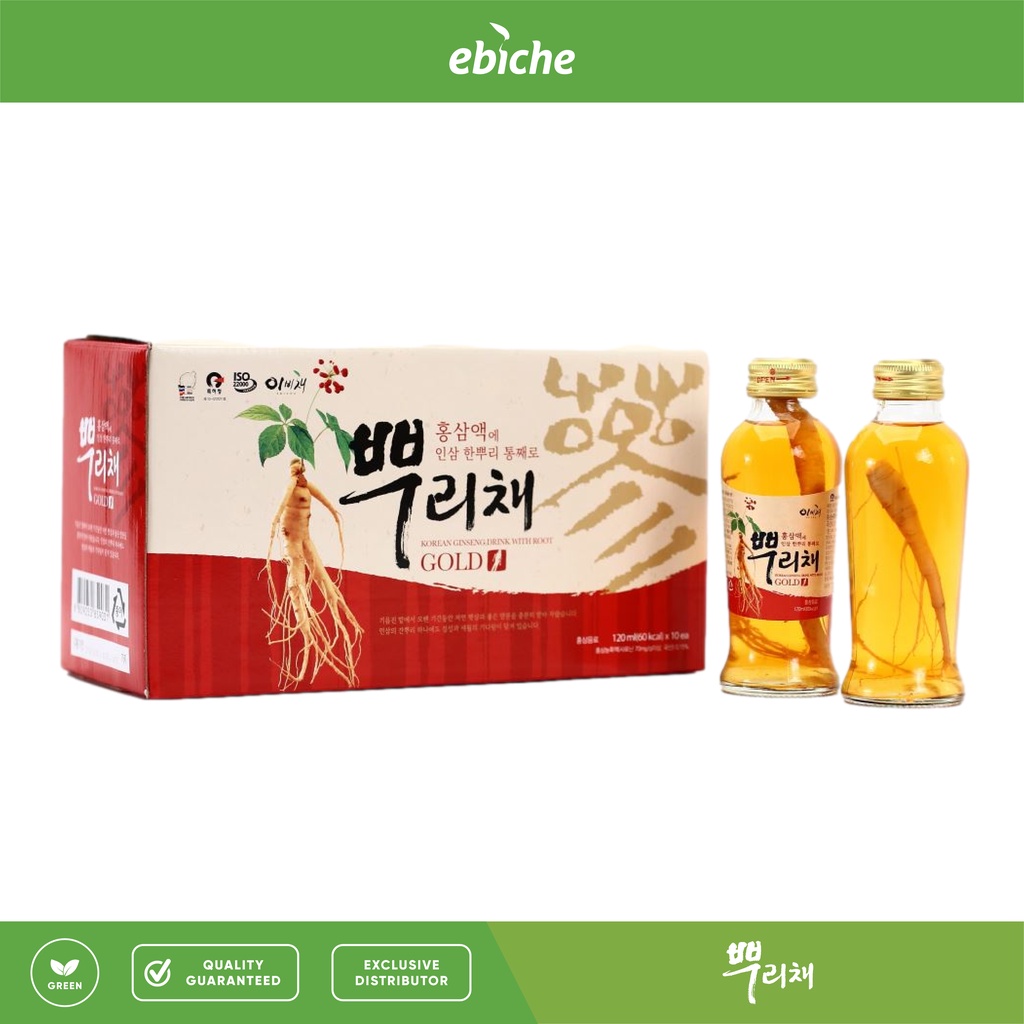 Ebiche Bburiche Korean Red Ginseng Drink with Root Standard Package Shopee Philippines