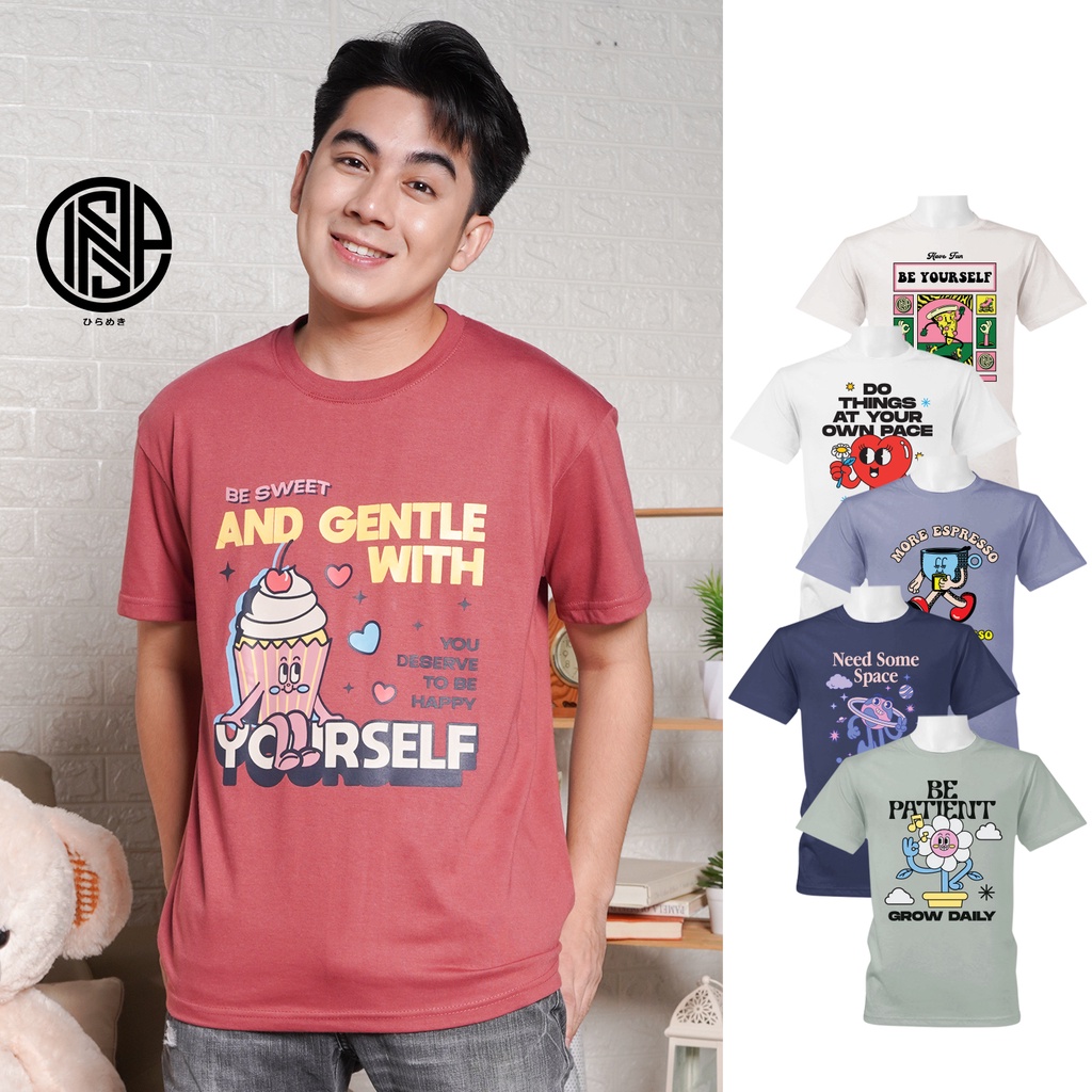 Product image INSPI Tees Cartoon Statement Tshirt for Men Aesthetic Trendy Tops for Women Couple Shirt Graphic Tee