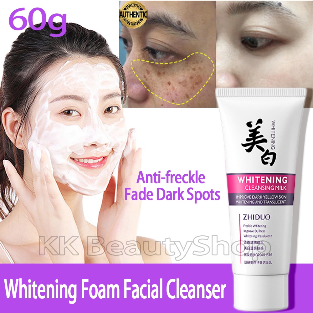 G Whitening Anti Freckle Foam Cleanser Gently Cleansing Fade Dark Spots Melanin Facial