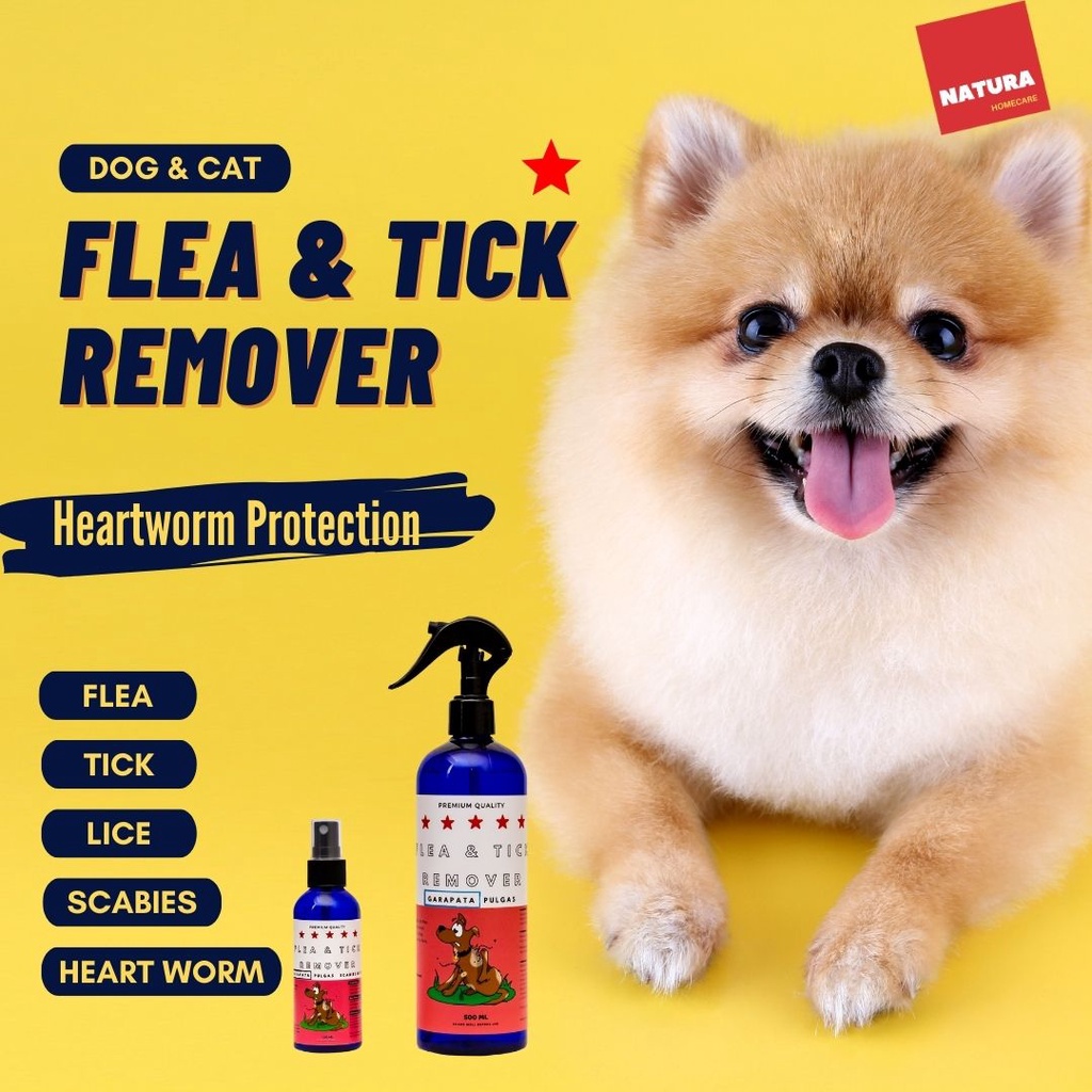 [Natura] Anti Flea & Tick Spray for Dog, Cat, Heartworm Protection