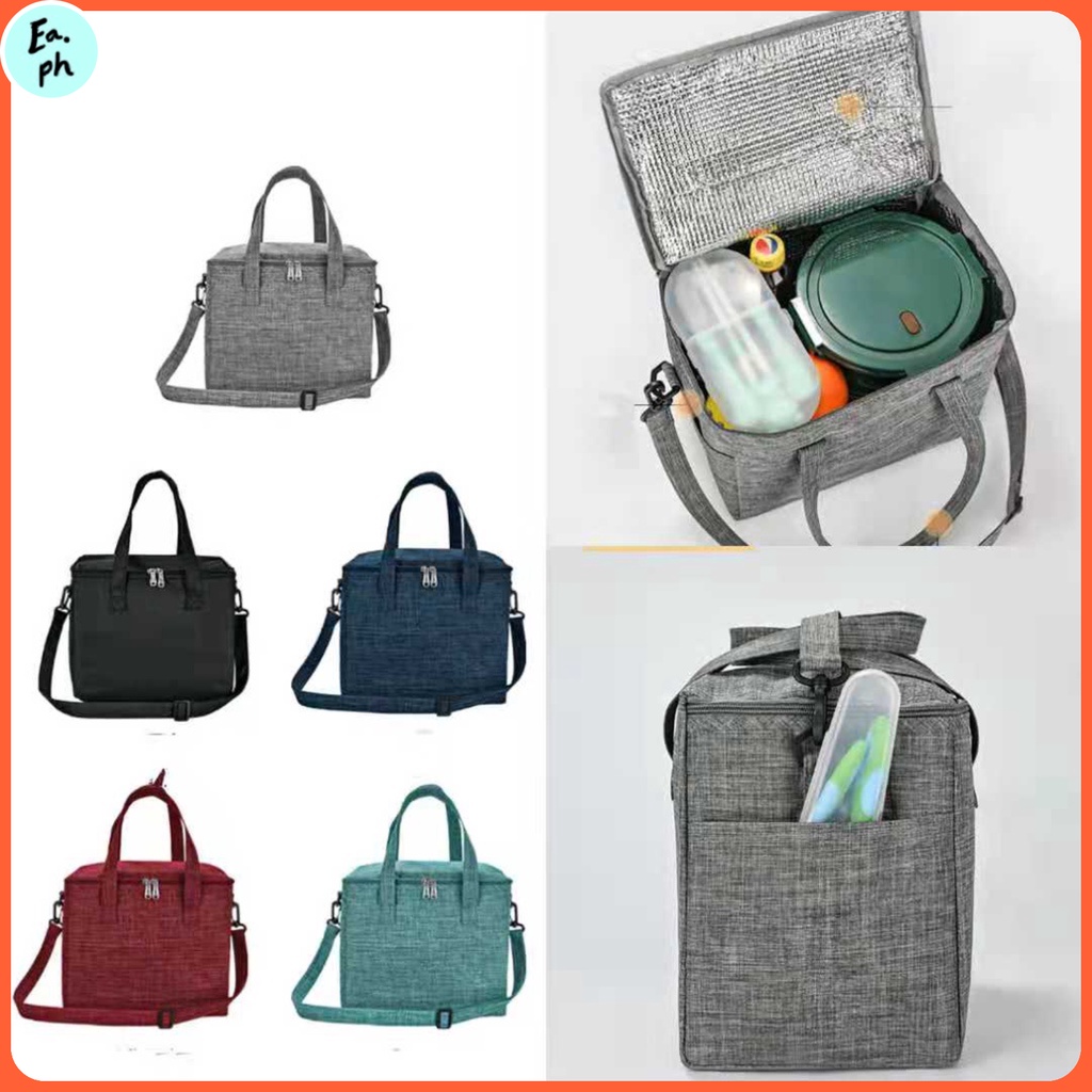 Travel Square Unisex Insulated Cooler Lunch Bag Food Storage Picnic Bag
