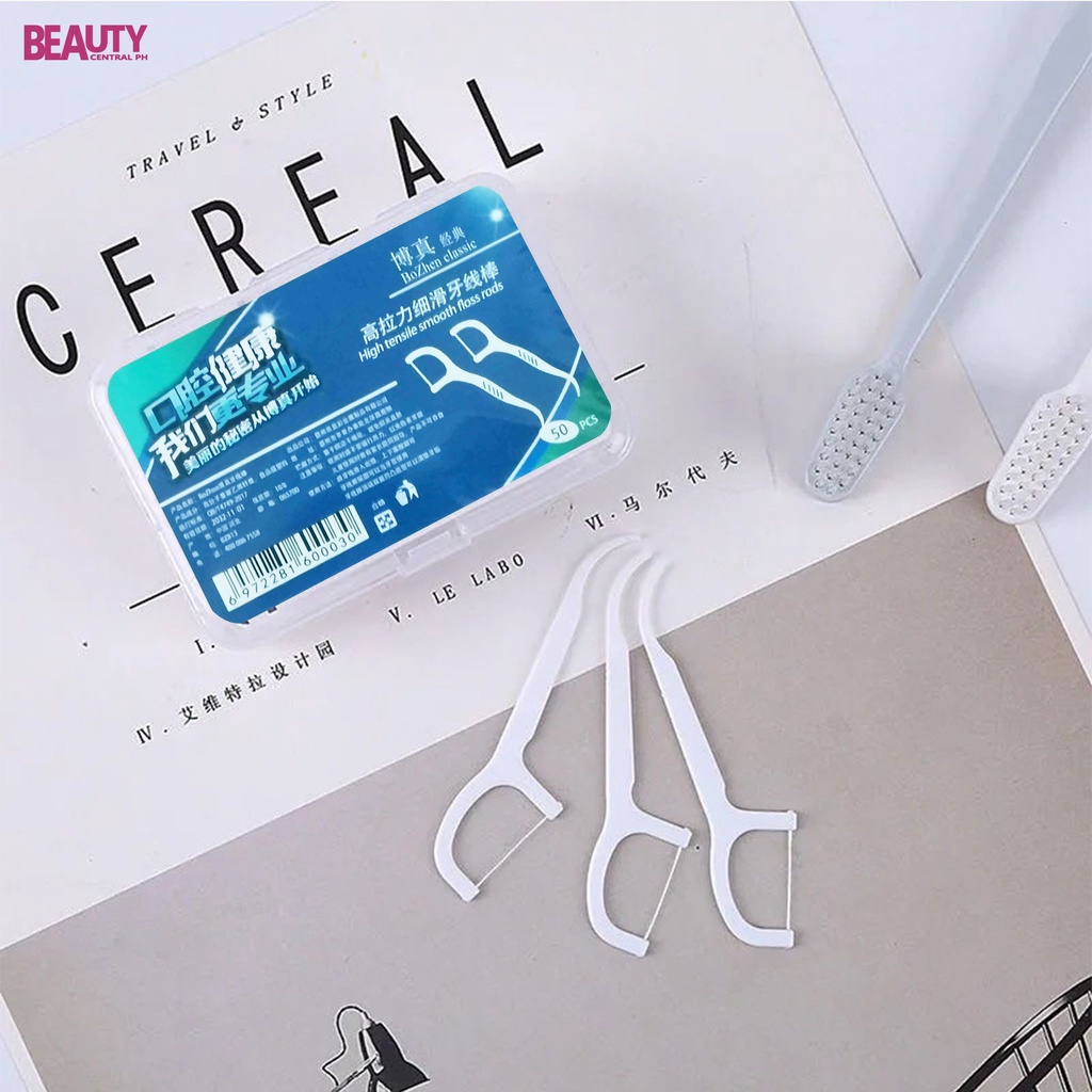 Dental Floss & Toothpick 50 pcs/set Flosser Teeth /Thread Dental Floss