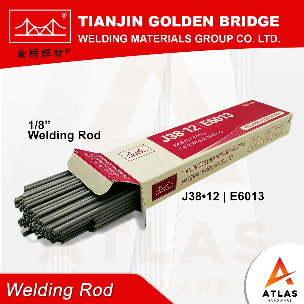 Golden Bridge Welding Rod J38•12 E6013 3.2 (1/8) Shopee Philippines