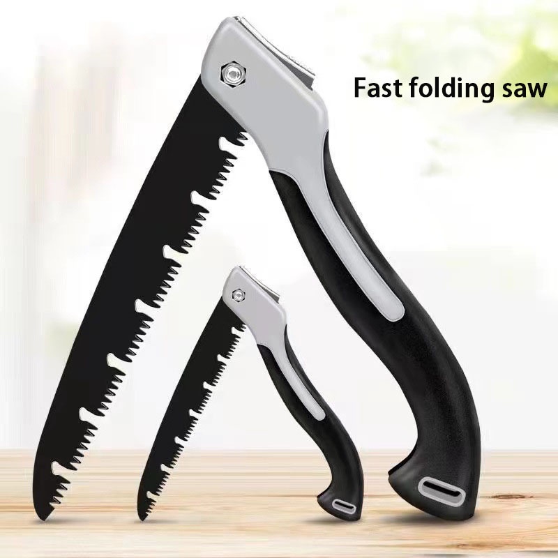 Folding Hand Saw Cutting Wood Sharp Hand Saw SK5 Steel UShaped Saw