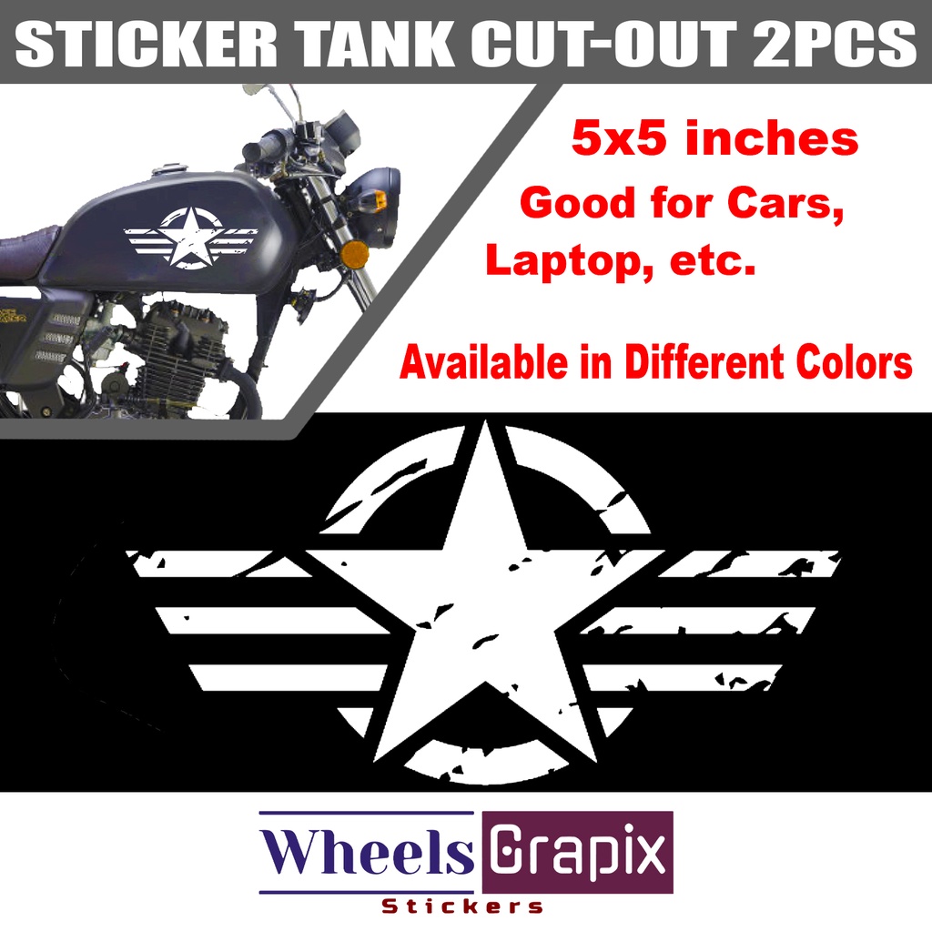 Sticker Tank Cut-out 2pcs for Keeway Cafe Racer 11.5x22.5CM | Shopee ...