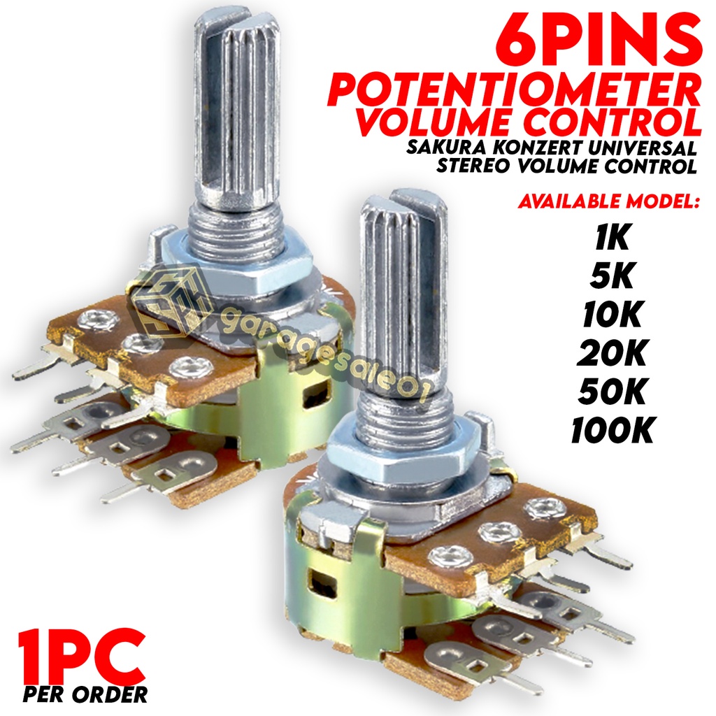 Potentiometer 6legs Sakura Konzert Universal Volume Control 6 pin ...