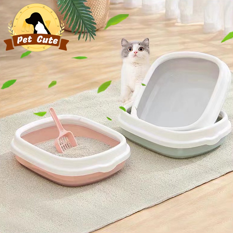 Cat Litter Box With Scoop Kitten Litter Box Cat Toilet Deodorization