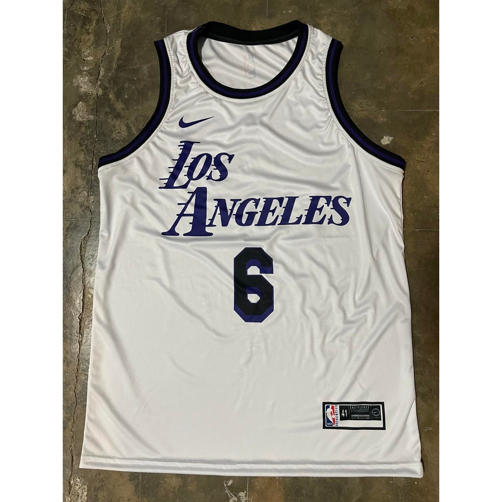 2023! Los Angeles LAKERS LeBron James #6 White City Edition Jersey ...