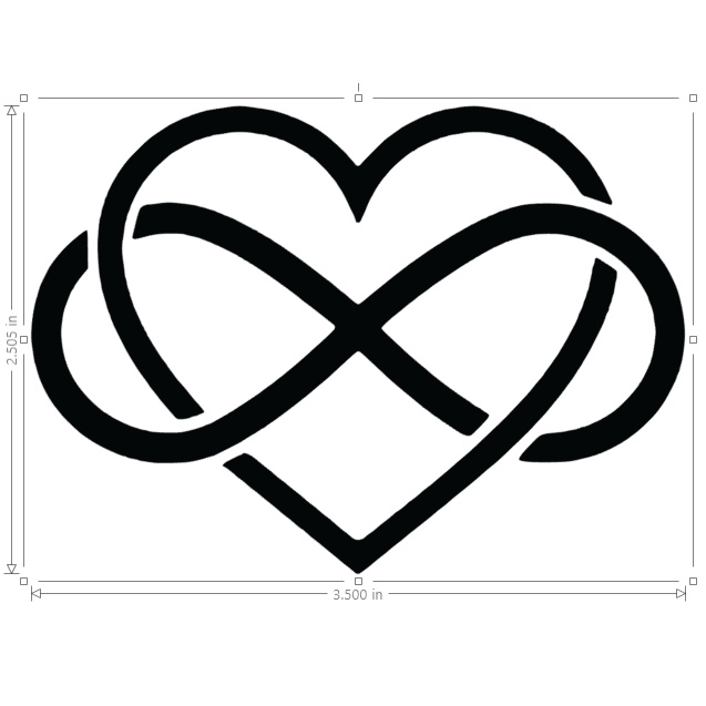 Infinite Heart Decals Car Sticker WITH FREEBIES!!! Shopee Philippines