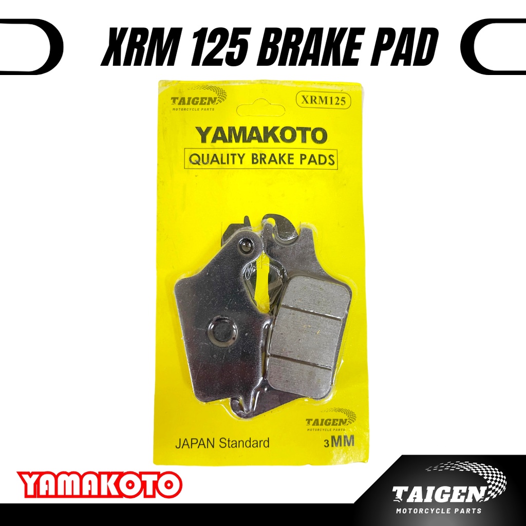 YAMAKOTO XRM 125 Brake Pad / Disc Pad Shopee Philippines