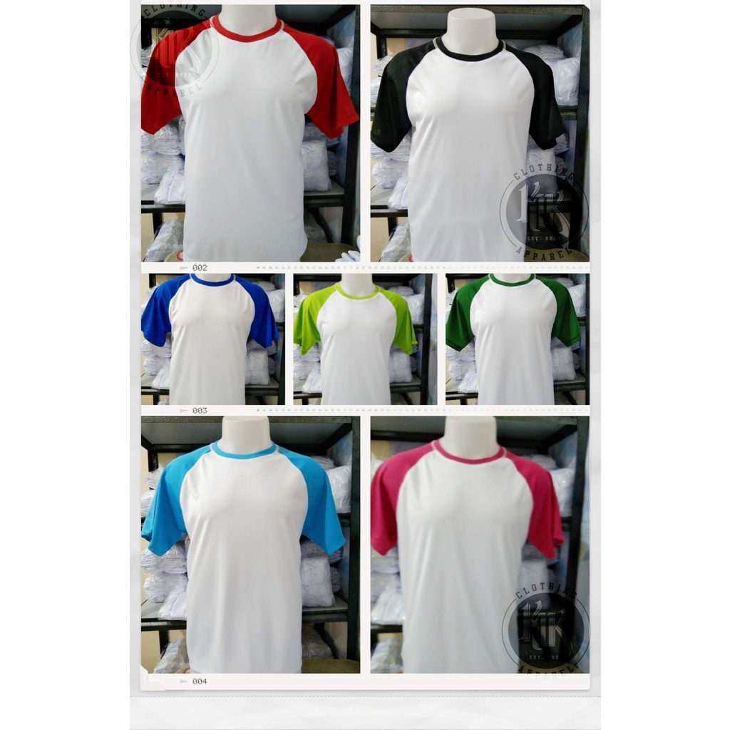 Raglan T-shirts with combination/ For Sublimation | Shopee Philippines