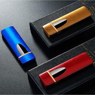 Electric Lighter Plastic Windproof Flameless Touch Induction USB