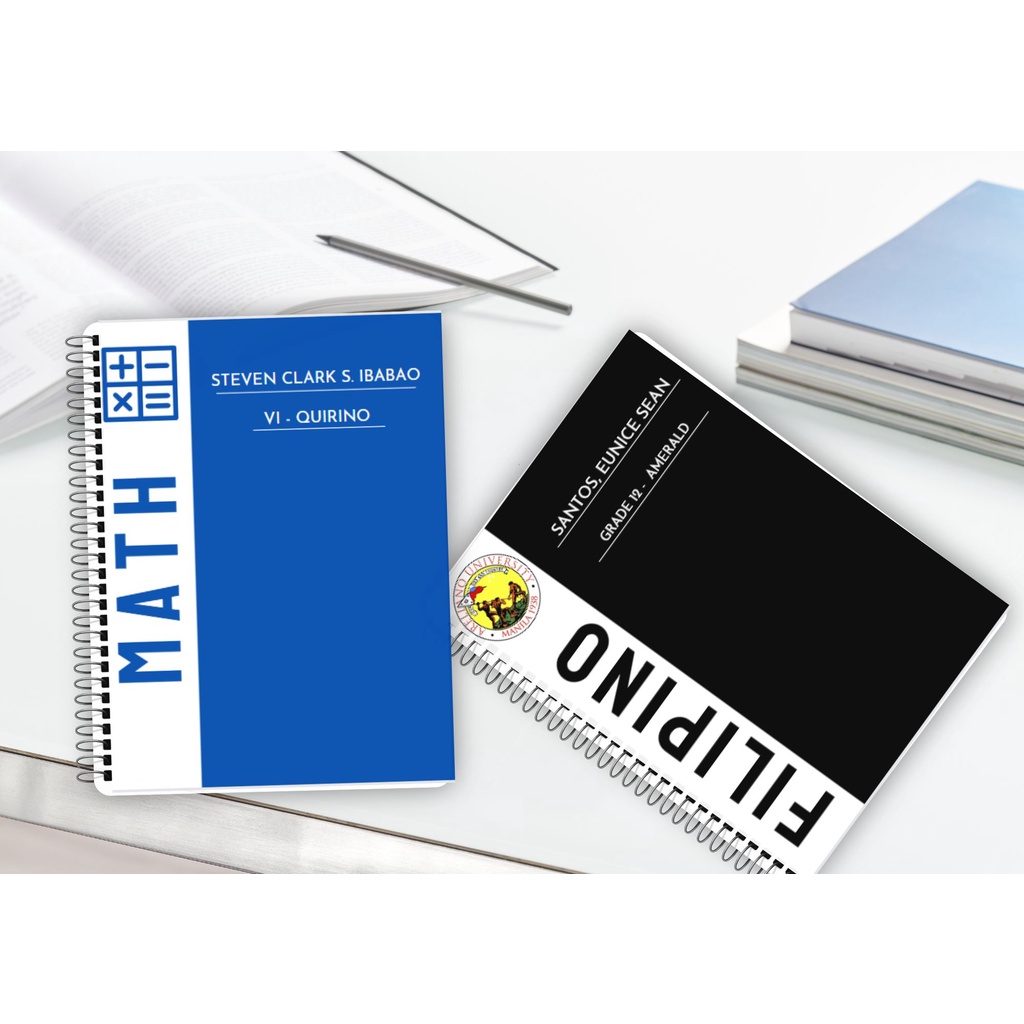 Personalized Notebook / School Notebook for grade school (subject with