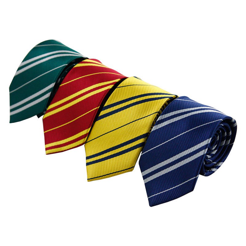 Gryffindor slytherine ravenclaw hufflepuff necktie with no Logo Tie men ...