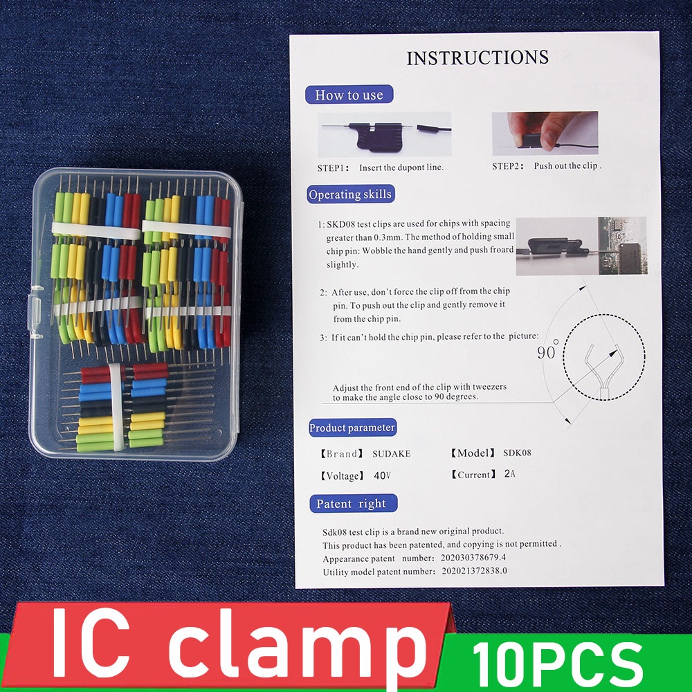 10pcs x Universal Chip micro IC clamp SOP SOIC TSOP MSOP SSOP SMD IC ...