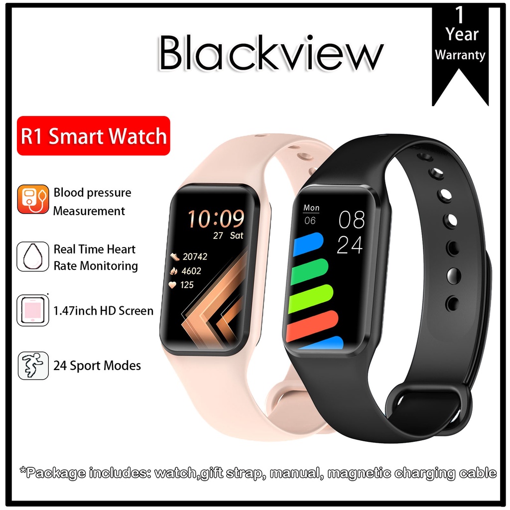 Blackview R1 Smart Watch Bracelet 24 Sports Modes Fitness Tracker