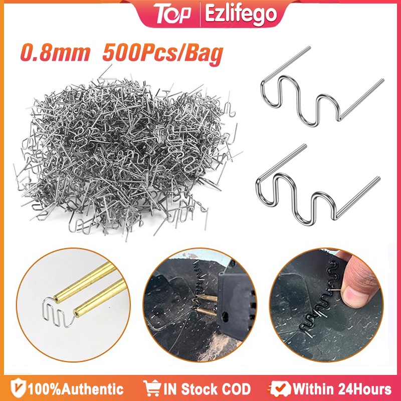 500Pcs/Bag Hot Stapler Welding Nail Hot Staples Welding Rods Car Bumper ...