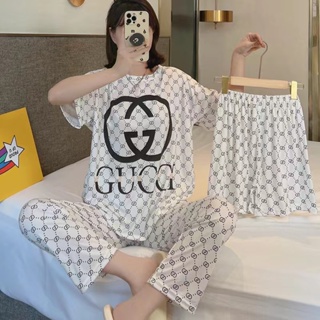 New 3in1 Korean cotton spandex sleepwear Short/nightwear/loungewear set for  girl