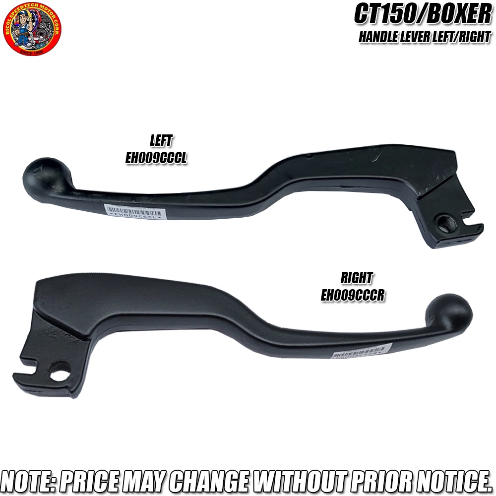 CT150/BOXER HANDLE LEVER (LH- EH009CCCL / RH- EH009CCCR) | Shopee ...