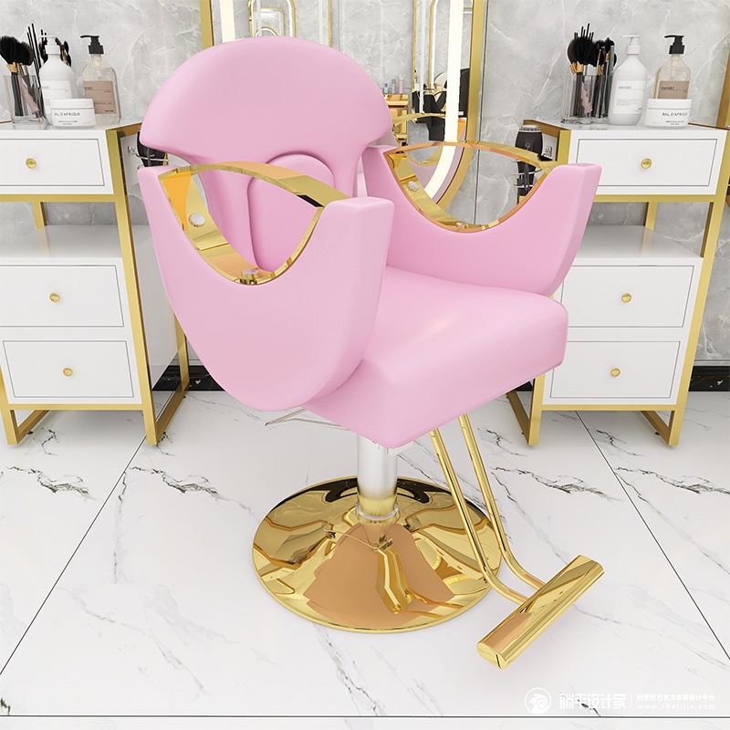 Special lifting and rotating hairdressing chair for barber shop