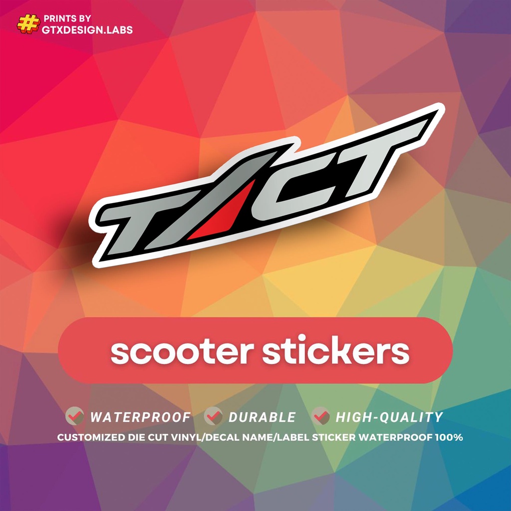 Honda TACT 50cc Scooter Decal Sticker Logo 1Set or 1Pair Left and Right ...
