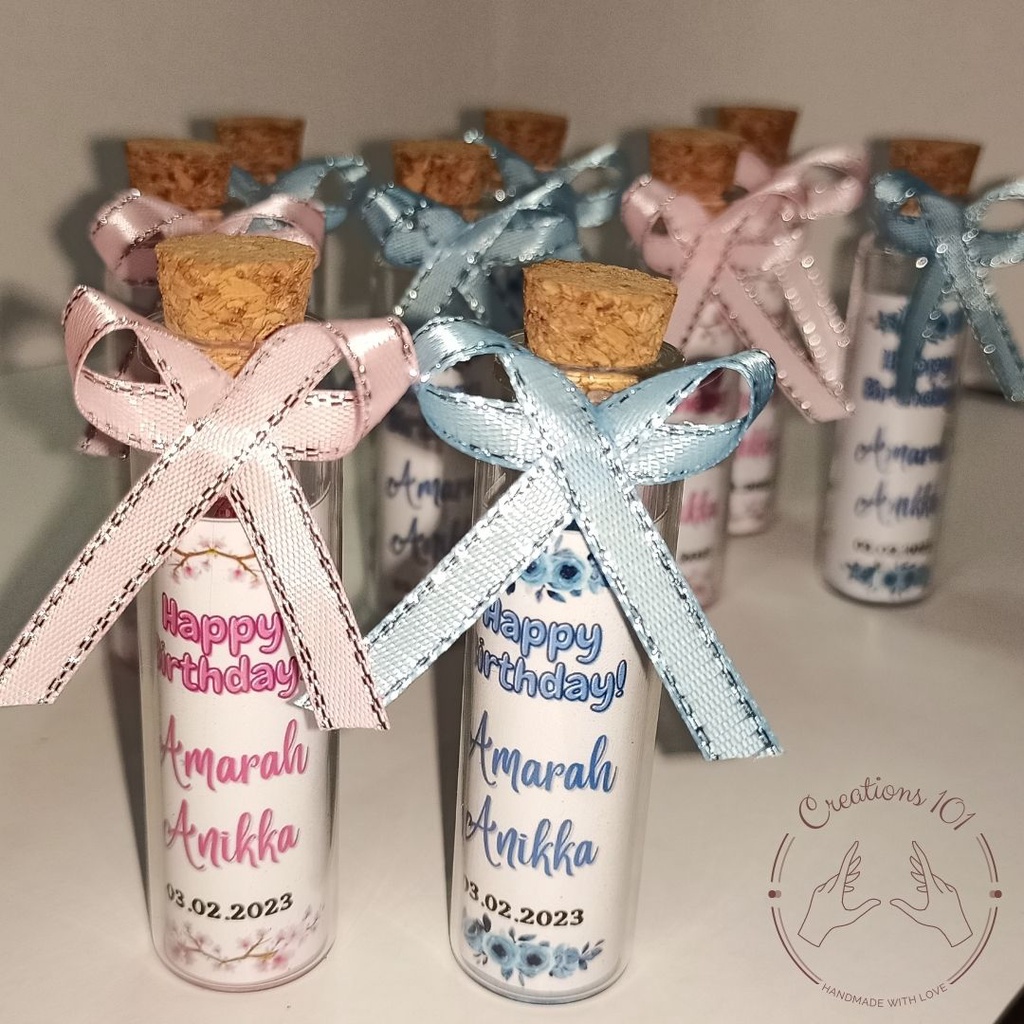 [FREE LAYOUT] Cork Bottle Rosary Souvenir for Christening/Baptism