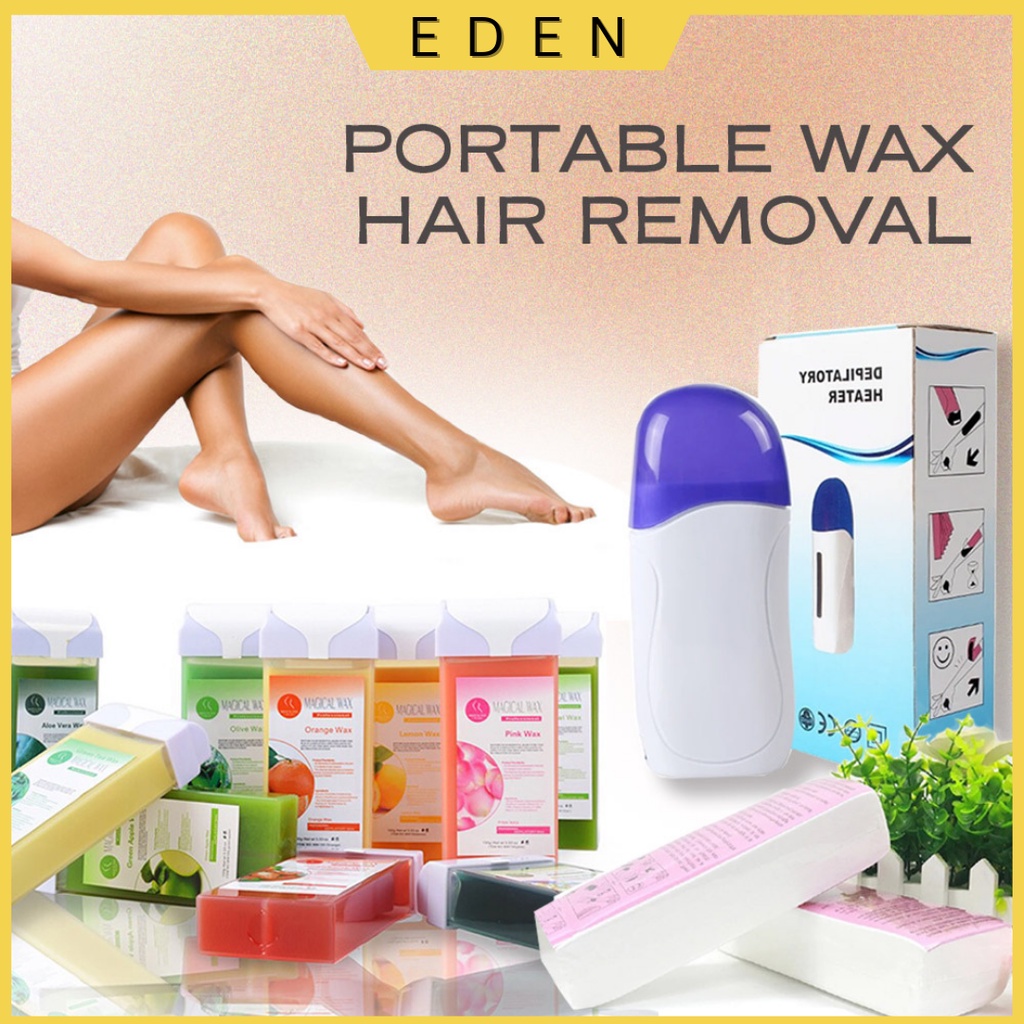 Depilatory Heater+Depilatory Wax Roller Solid Hair Remover +hair