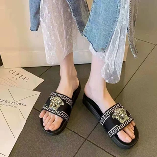 Versace girl slides sales