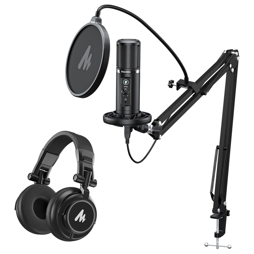 Maono AU-PM422 USB Microphone Zero Latency Monitoring 192Khz/24Bit ...