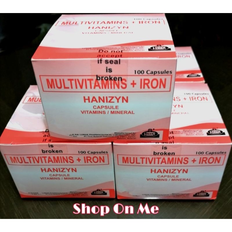 In stock Multivitamins + Iron ENERFLOW 100capsules (New Packaging