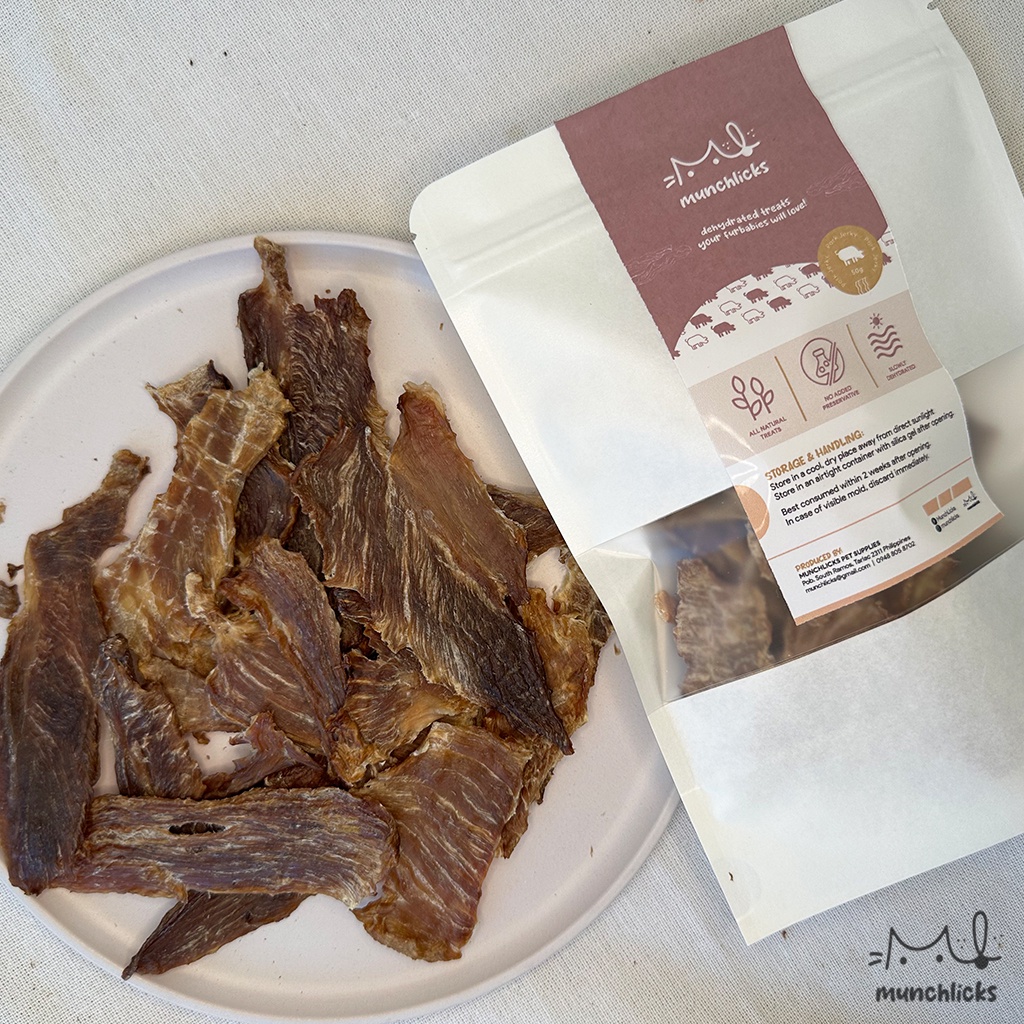 All Natural Dehydrated Pork Jerky for Dog & Cat (25g/50g) Shopee